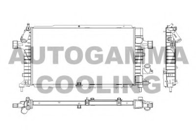Радиатор, охлаждение двигателя AUTOGAMMA купить
