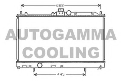 Радиатор, охлаждение двигателя AUTOGAMMA купить