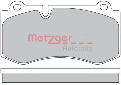 Комплект тормозных колодок, дисковый тормоз METZGER