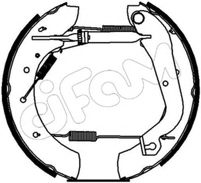 Комплект тормозных колодок Kit premounted CIFAM купить