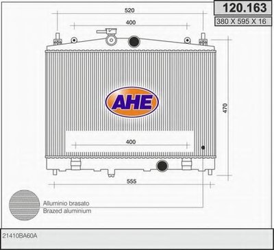 Радиатор, охлаждение двигателя AHE купить