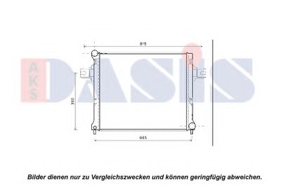 Радиатор, охлаждение двигателя AKS DASIS купить