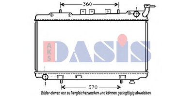 Радиатор, охлаждение двигателя AKS DASIS купить