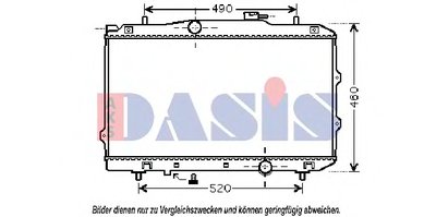 Радиатор, охлаждение двигателя AKS DASIS купить