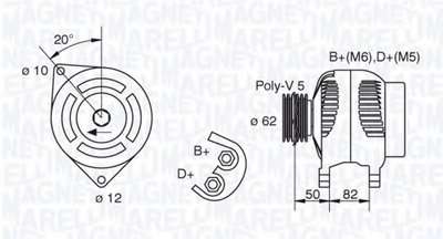 Генератор MAGNETI MARELLI купить