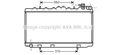 Радиатор, охлаждение двигателя AVA QUALITY COOLING купить