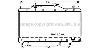 Радиатор, охлаждение двигателя AVA QUALITY COOLING купить