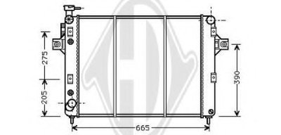 Радиатор, охлаждение двигателя DIEDERICHS купить