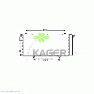 Радиатор, охлаждение двигателя KAGER купить