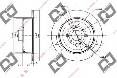 Тормозной диск DJ PARTS купить