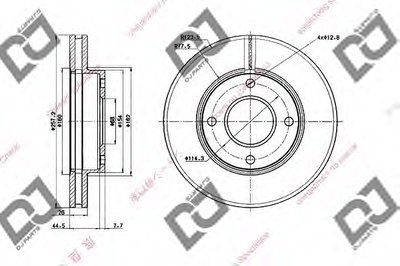 Тормозной диск DJ PARTS купить