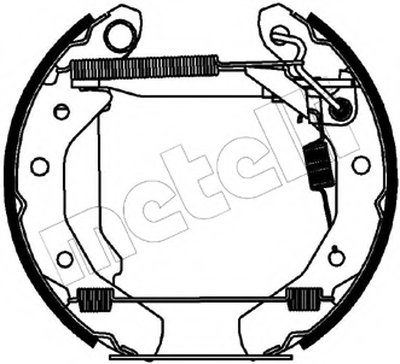 Комплект тормозных колодок Kit premounted METELLI купить