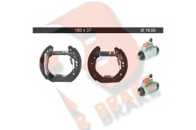 Комплект тормозных колодок R BRAKE купить