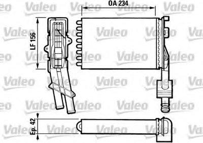Теплообменник, отопление салона VALEO