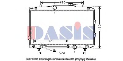 Радиатор, охлаждение двигателя AKS DASIS купить
