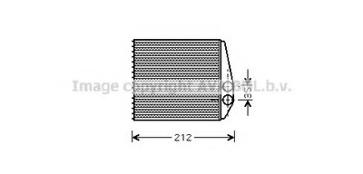 Теплообменник, отопление салона AVA QUALITY COOLING