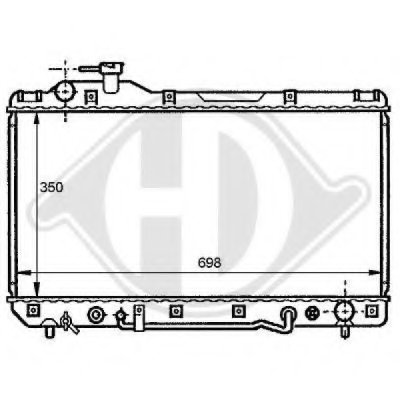 Радиатор, охлаждение двигателя DIEDERICHS купить