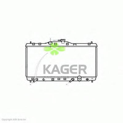 Радиатор, охлаждение двигателя KAGER купить