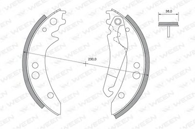 Комплект тормозных колодок WEEN купить