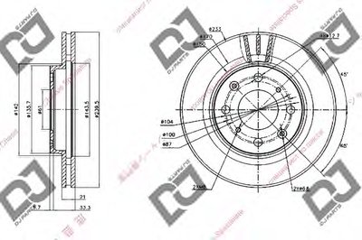 Тормозной диск DJ PARTS купить