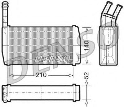Теплообменник, отопление салона DENSO