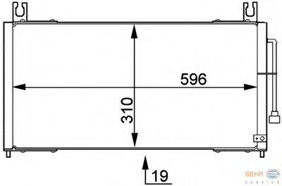 Конденсатор, кондиционер BEHR HELLA SERVICE купить