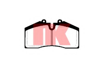 Комплект тормозных колодок, дисковый тормоз NK