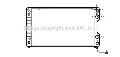 Радиатор, охлаждение двигателя AVA QUALITY COOLING купить