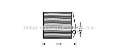 Теплообменник, отопление салона AVA QUALITY COOLING