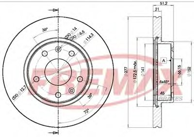 Тормозной диск Premium Carbon + FREMAX купить