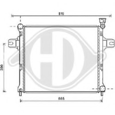 Радиатор, охлаждение двигателя DIEDERICHS купить