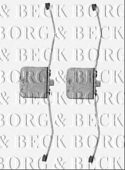 Комплектующие, колодки дискового тормоза BORG & BECK