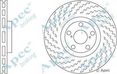 Тормозной диск APEC braking купить