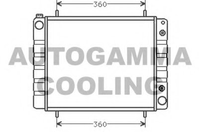 Радиатор, охлаждение двигателя AUTOGAMMA купить