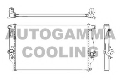 Радиатор, охлаждение двигателя AUTOGAMMA купить