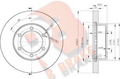 Тормозной диск R BRAKE купить