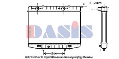 Радиатор, охлаждение двигателя AKS DASIS купить