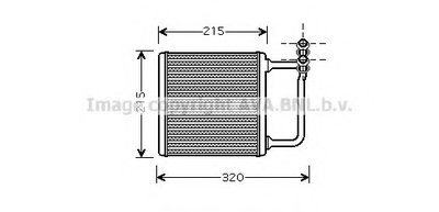 Теплообменник, отопление салона AVA QUALITY COOLING