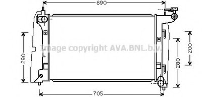 Радиатор, охлаждение двигателя AVA QUALITY COOLING купить