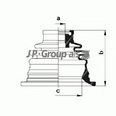 Комплект пылника, приводной вал QH JP GROUP