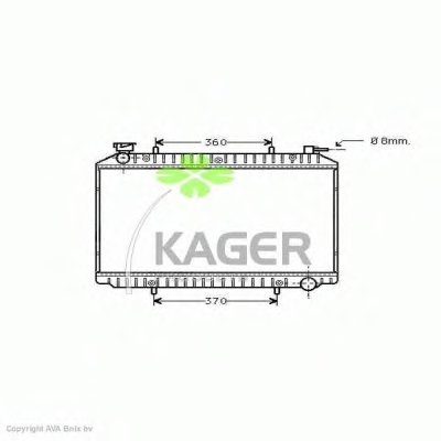 Радиатор, охлаждение двигателя KAGER купить