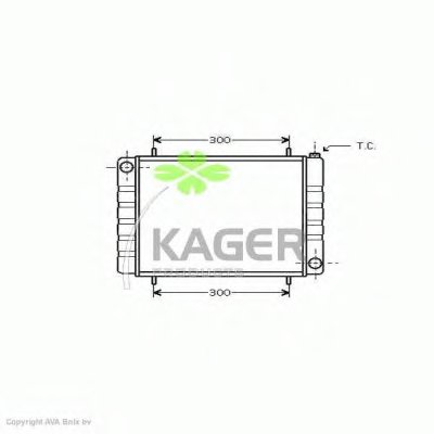 Радиатор, охлаждение двигателя KAGER купить