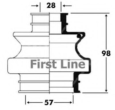 Пыльник, приводной вал FIRST LINE
