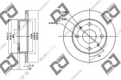 Тормозной диск DJ PARTS купить