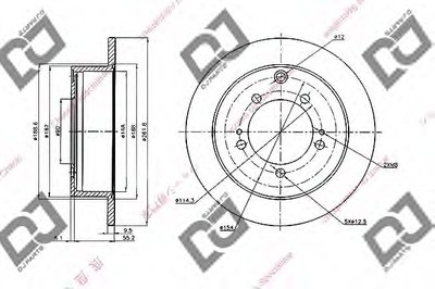 Тормозной диск DJ PARTS купить