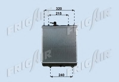Радиатор, охлаждение двигателя FRIGAIR купить