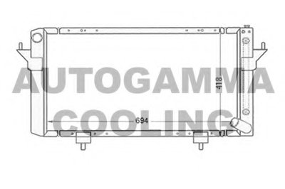 Радиатор, охлаждение двигателя AUTOGAMMA купить