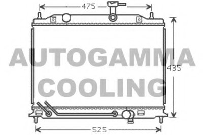Радиатор, охлаждение двигателя AUTOGAMMA купить