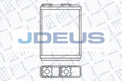 Теплообменник, отопление салона JDEUS
