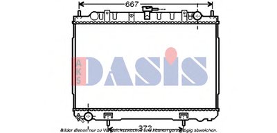 Радиатор, охлаждение двигателя AKS DASIS купить